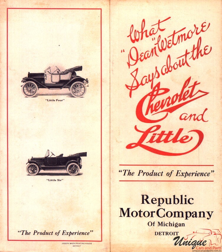 1913 Chevrolet Little Flyer Page 2